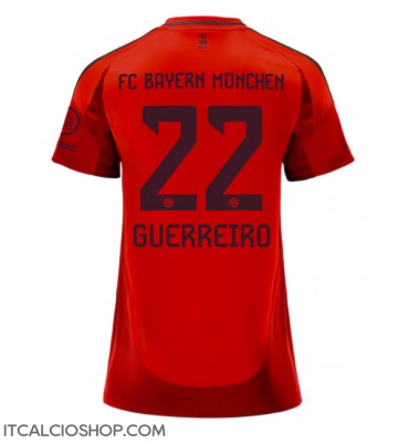 Bayern Munich Raphael Guerreiro #22 Prima Maglia Femmina 2024-25 Manica Corta